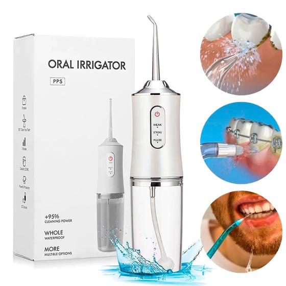 Imagem de Irrigador Oral Limpeza Profunda Saude Recarregável Implante USB