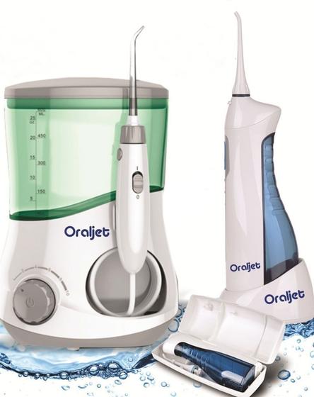 Irrigador Oral Oraljet Ultra Water Flosser Combo OJ1200B e OJ750B BIVOLT Menor preço em Irrigador Oral Oraljet Ultra Water Flosser Combo OJ1200B e OJ750B BIVOLT