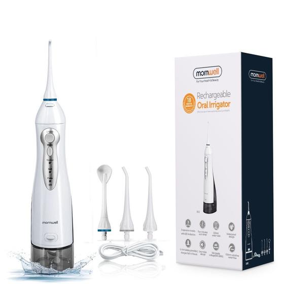 Irrigador oral portátil novo mornwell mod d52 dental cap. 330ml 3 x 1 mornwell melhor que multlaser Menor preço em Irrigador oral portátil novo mornwell mod d52 dental cap. 330ml 3 x 1 mornwell melhor que multlaser