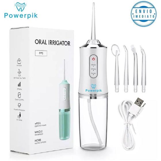 Imagem de Irrigador Oral Ultra Water Flosser Powerpik P850 Portátil Sem Fio Recarregável Bivolt Automático  Fio Dental de Á