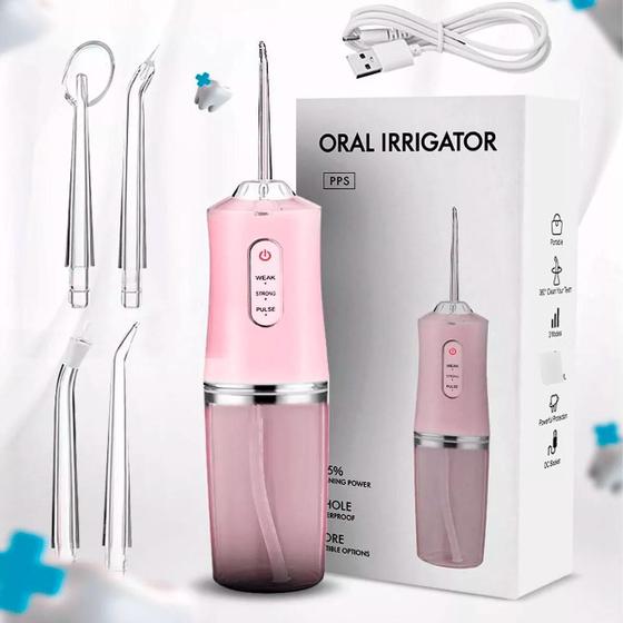 Imagem de Irrigador Oral Water Pik Dentes Gengiva Lingua USB 4 Bicos