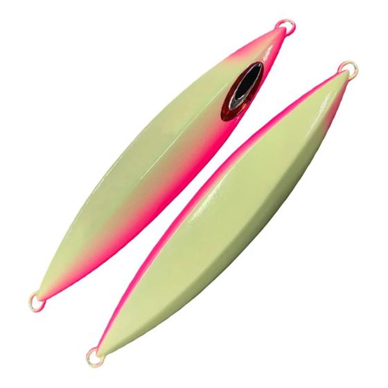 Imagem de Isca Artificial Jig Mig NS 400 GLOW ROSA Ideal Para Pesca