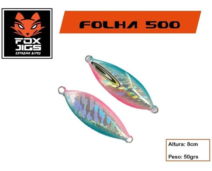 Imagem de Isca Artificial Light Jig - Folha 50g - 8cm - Fox Jig - Slow