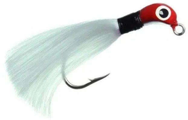 Imagem de Isca artificial lori jig normal rabuda p - verm rabo bco