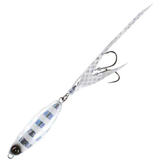 Imagem de Isca Artificial Para Pesca  Hayabusa Jig Kunekune 60g  7,0cm  Cor 5 Silver Blue Luminous Zebra