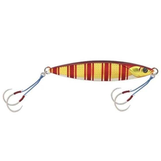 Imagem de Isca Artificial Para Pesca Jackall Jig Bambluz Slow 120g 12cm Glow Belly Red