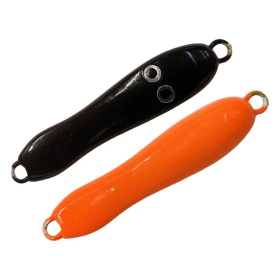 Imagem de Isca artificial para pesca  ns jig pac 8gr 3,5cm preto/laranja