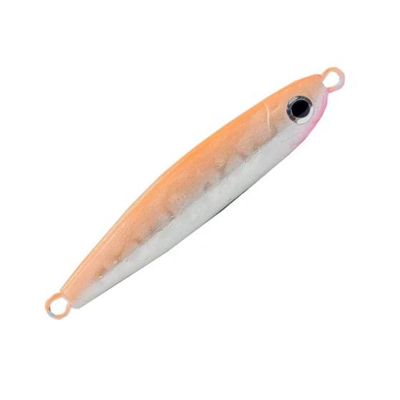 Imagem de Isca Artificial Para Pescaria Ns Jumping Jig Massa Pesca Peixes Robalo Pescada 17g 5cm Cor Laranja