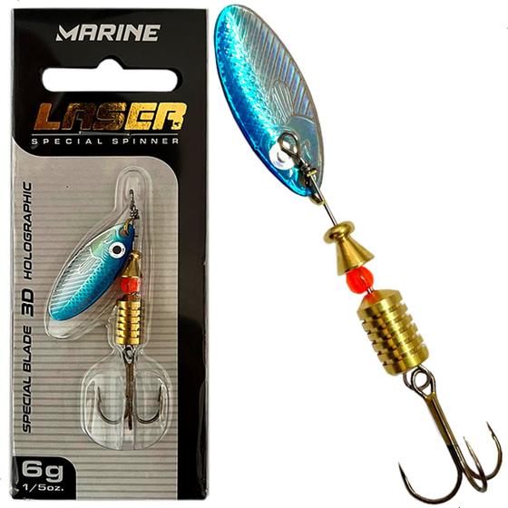 Imagem de Isca Artificial Pesca Marine Sports Spinner Laser 6g Fundo