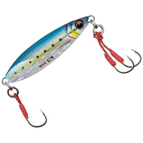 Imagem de Isca Artificial Pescaria Major Craft Jigpara Slow 8,0cm 60g Cor 81 Live Kin Iwashi(UV)