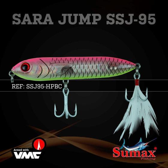 Imagem de Isca artificial sumax sara jump95 cl,pink yellow (08b) pec ssj-95-hpbc