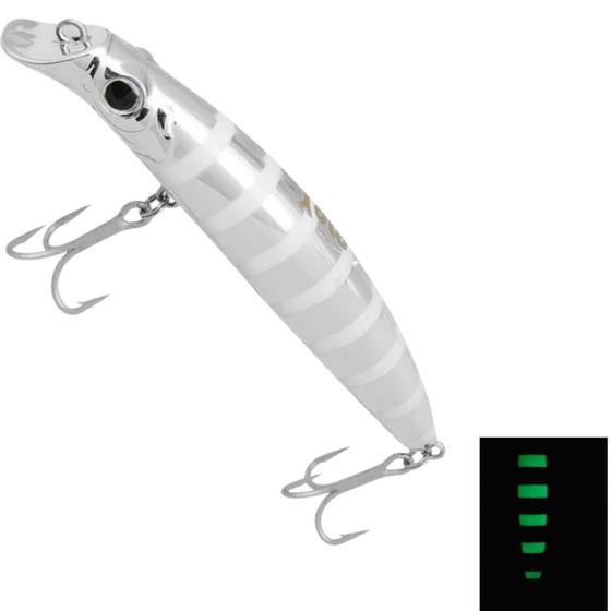 Imagem de Isca Artificial Yara 7,5cm Destroyer 6gr Cromada com Glow