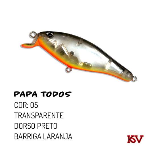 Imagem de Isca Papa Todos da KV Isca Artificial Meia Agua Floating de 7,5cm