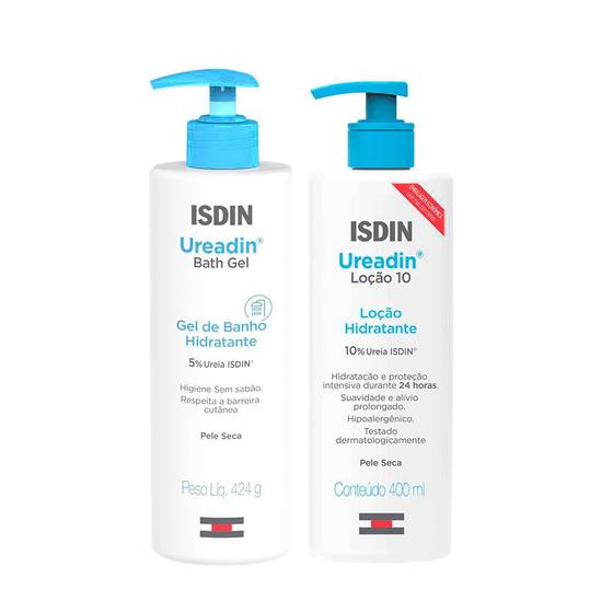 Isdin Kit Gel de Banho Ureadin 424g + Loção Hidratante Ureadin 400ml Menor preço em Isdin Kit Gel de Banho Ureadin 424g + Loção Hidratante Ureadin 400ml