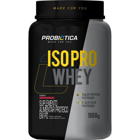 Imagem de Iso Pro Whey - 900g - Probiótica - Morango