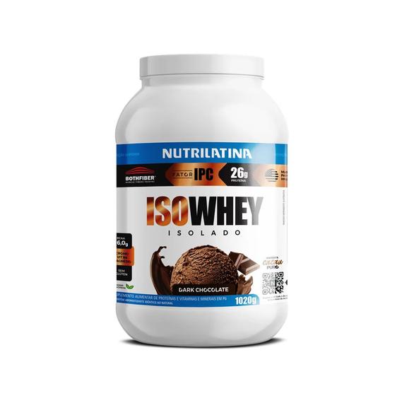 Imagem de ISO Whey Protein IPC (1020g) Sabor Dark Chocolate - Nutrilatina