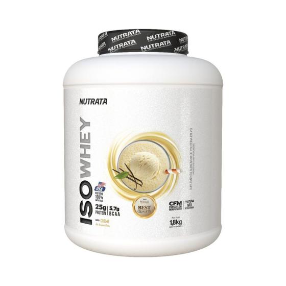 Imagem de Iso Whey Pure Isolado 1,8kg Whey Protein Baunilha  Nutrata