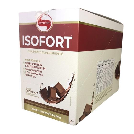 Imagem de Isofort Sachê Display (15 sachês 30g) - Sabor: Chocolate