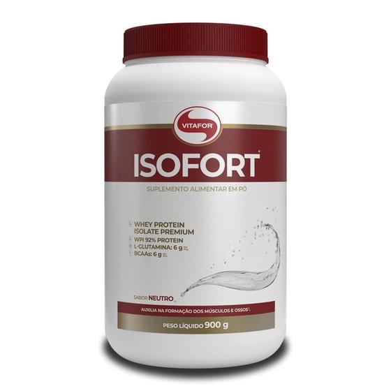 Imagem de Isofort whey protein isolado neutro 900g