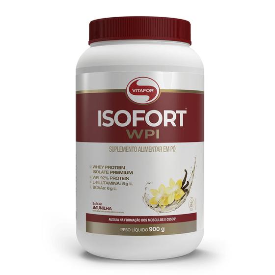 Imagem de Isofort whey protein isolante premium baunilha 900g