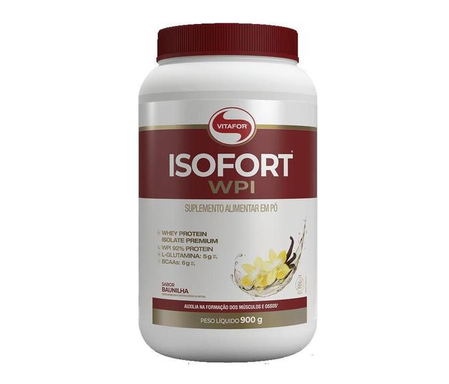 Imagem de Isofort WPI Pote 900G sabor Baunilha Isofort