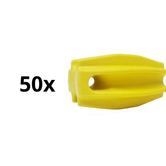 Imagem de Isolador Castanha Premium Amarelo Monitor (50 Und)