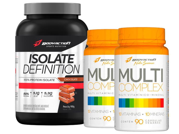 Isolate Definition 900g + 2x Multivitamínico Multi Complex Body Action