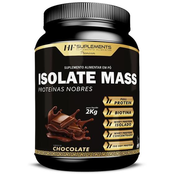 Imagem de Isolate mass hipercalorico proteinas nobres 2kg chocolate