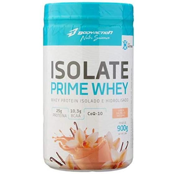 Isolate Prime Whey Sem Lactose Baunilha 900g Body Action Whey