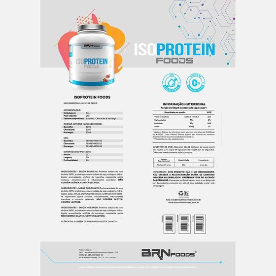 Imagem de Isoprotein Foods 2Kg Morango - Brnfoods