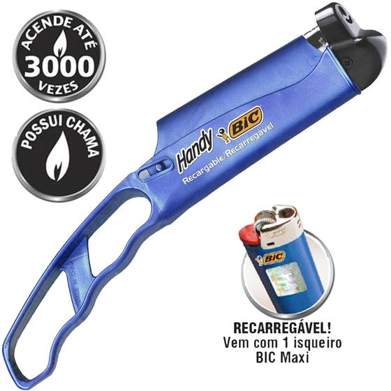 Imagem de Isqueiro Acendedor de fogão Handy Bic, Acendedor Recarregável Bic Handy - RJ