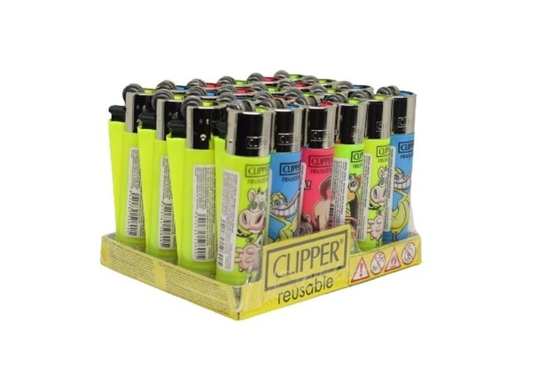 Imagem de Isqueiro Clipper Maxi Crazy Farm com 24 Unidades