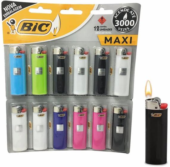 Imagem de Isqueiro Maxi Com12 Multi-Color BIC