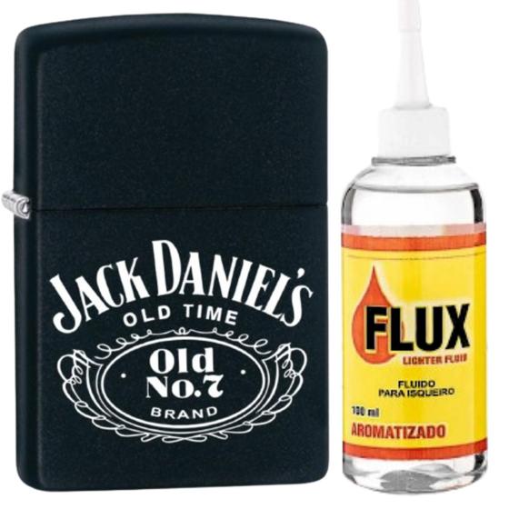 Imagem de Isqueiro tipo Zippo Recarregável Jack Daniel's Kit Edição Limitada Preto