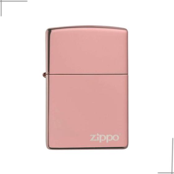 Imagem de Isqueiro Zippo 49190ZL Classic Rose Gold Zippo Logo Polido