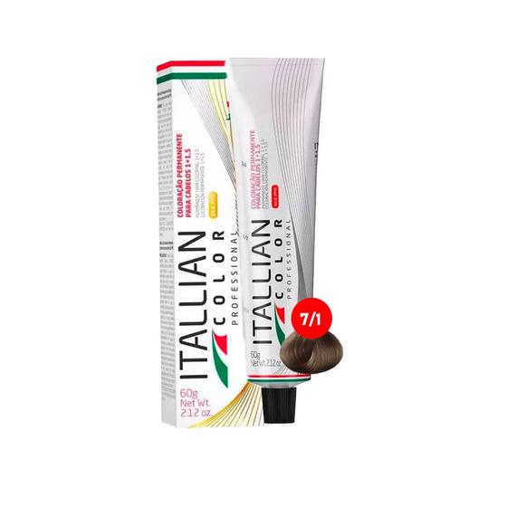 Imagem de Itallian Color 7/1  Louro Cinza - Tintura 60g