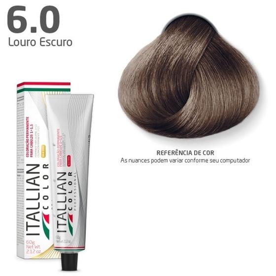 Imagem de Itallian Color Coloração 60g Louro Escuro 6.0 - Italian Hairtech