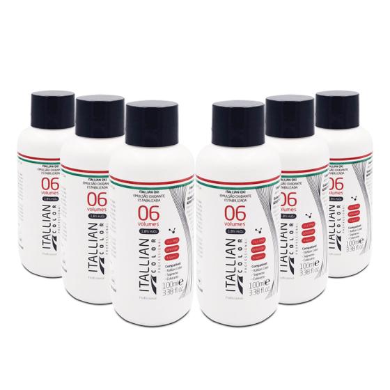 Imagem de Itallian Color Emulsão Oxidante 06 Volumes 6x 100ml