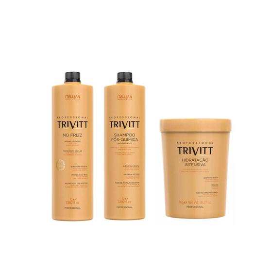 Imagem de Itallian Trivitt Progressiva Lt + Shampoo 1 Lt + Mascara Kg Profissional