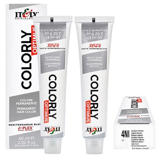 Imagem de Itely Kit c/2 Tintas Colorly 4NI Castanho Intenso 60 ml