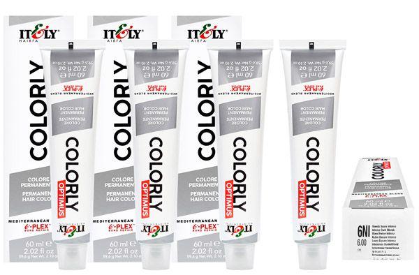 Imagem de Itely  Kit c/4 Tintas Colorly 6NI Louro Escuro Intenso 60 ml