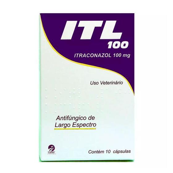 Itl Antifúngico 100mg C/ 10 Comprimidos - CEPAV PHARMA - Farmácia Pet ...