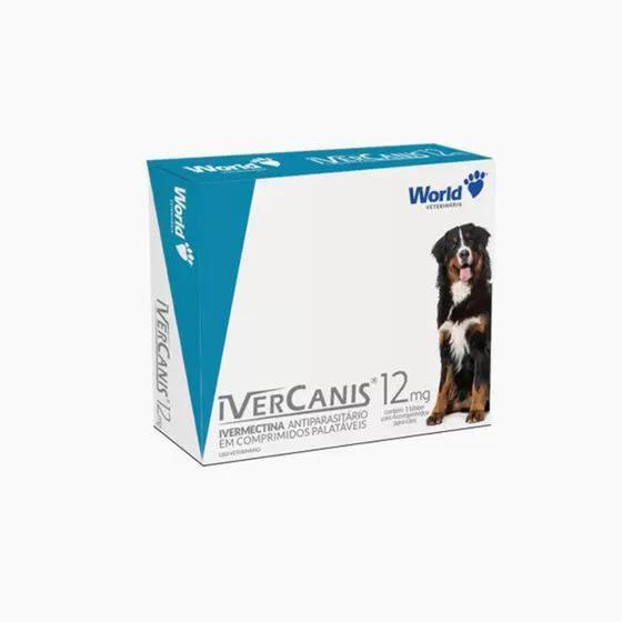 Imagem de Ivercanis 12 mg com 4 comprimidos - World veterinária - word