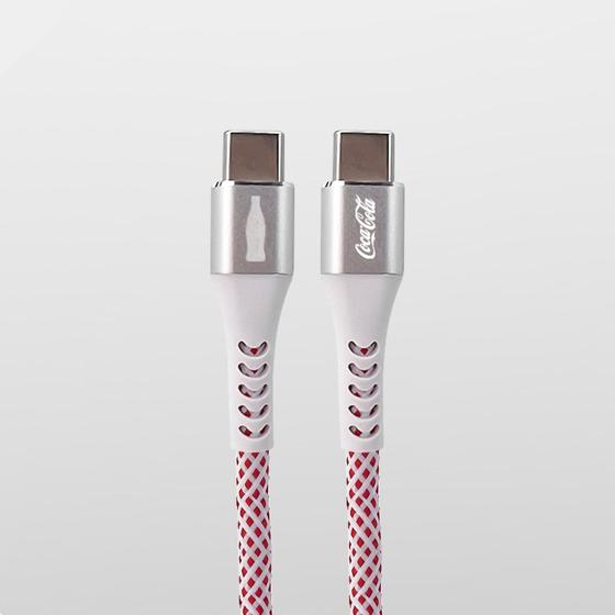 Imagem de Iwill - cabo usb-c/usb-c elite coke - branco