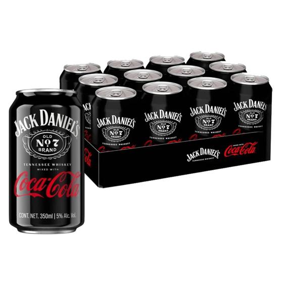 Imagem de Jack Daniels & Coca-Cola 350Ml (12 Latas)