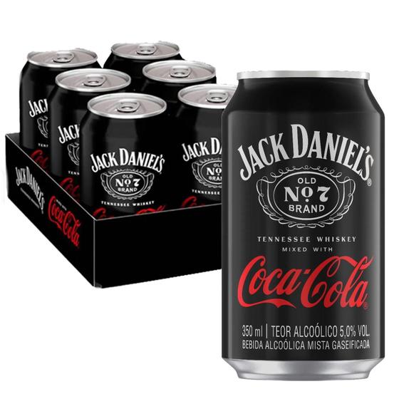 Imagem de Jack Daniels & Coca-Cola 350Ml (6 Latas)