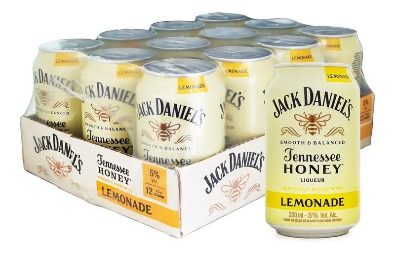 Jack Daniels Honey Lemonate Pack Lata 12x330ml Jack Daniel's Whisky