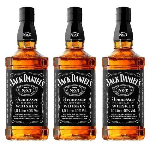 Imagem de Jack Daniels Old No. 7 Tennessee Whiskey 1L 3 Unidades