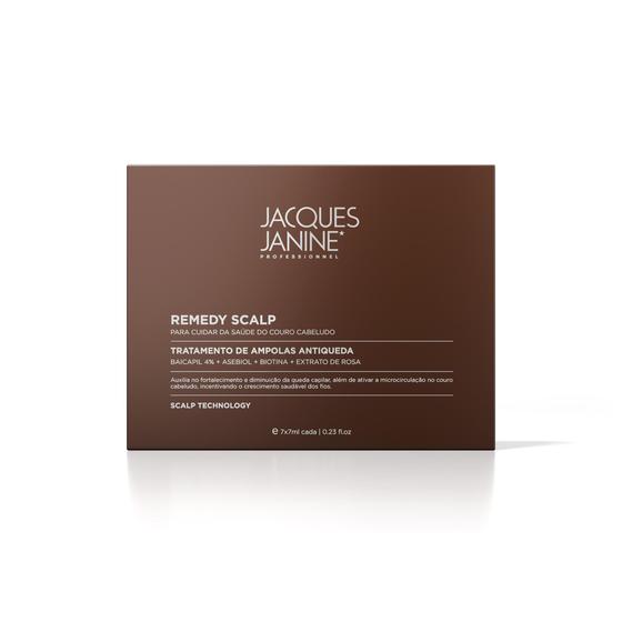 Imagem de Jacques Janine Display 7 Ampolas Remedy Scalp Fortalecimento Antiqueda 7ml