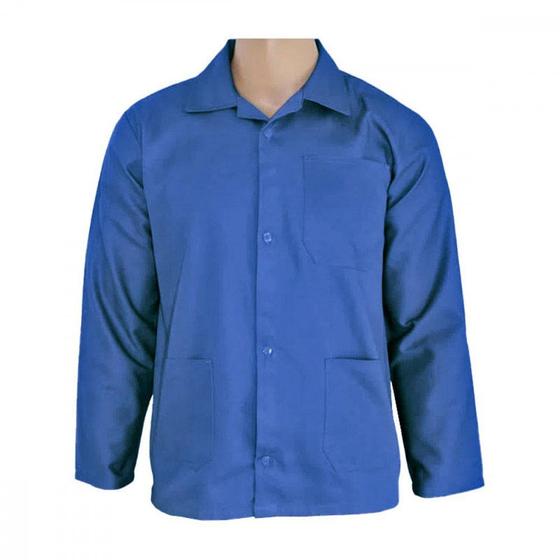 Imagem de Jaleco Brim P/Uniforme M/Lg Azl P